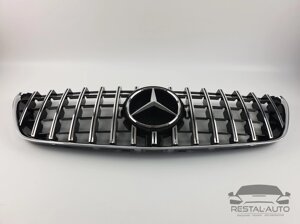 Тюнинг Решетка радиатора Mercedes V-Class W447 2014-2019год (GT Chrome Black)