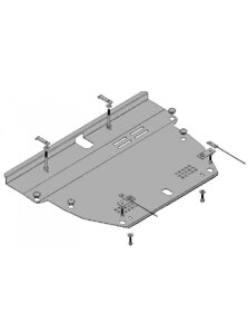 Захист двигуна, КПП, радіатора для авто Hyundai Grandeur 2005-2011 V-все (крім дизеля) АКПП (TM Kolchuga)