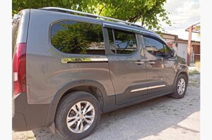 Молдинги здвіжної дверки (2 шт., нерж) для Citroen Berlingo/Multispace 2019- рр