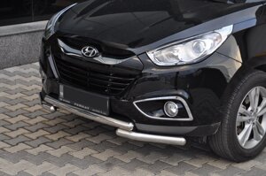 Передня дуга ST014-1 (нерж.) Hyundai IX-35 2010-2015рр.