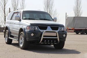 Кенгурятник QT006 (нерж) Mitsubishi Pajero Sport 1996-2007. в Запорізькій області от компании Интернет-магазин тюнинга «Safety auto group»