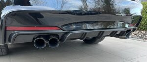 Задній дифузор DPT V-3 (для M Performance, чорний глянець) для BMW 3 серія F-30/31/34 2012-2019 рр