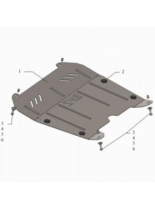 Захист двигуна, КПП, радіатора для авто Opel Vectra C 2002-2008 V-все (TM Kolchuga) Стандарт в Запорізькій області от компании Интернет-магазин тюнинга «Safety auto group»