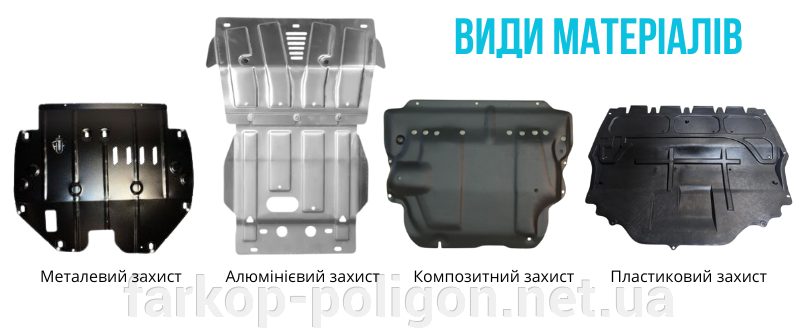 Захисти двигуна та матеріали з яких їх виробляють
