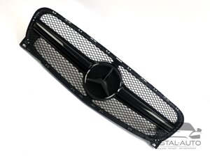 Решетка радиатора на Mercedes GLA-Class X156 2013-2017 год AMG стиль ( Черная )
