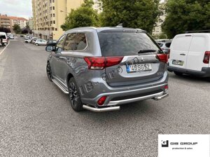 Захист заднього бампера для Mitsubishi Outlander 3 (2015-2018)