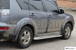 Пороги бічні труби з листом Mitsubishi Outlander (03-21) D42 в Запорізькій області от компании Интернет-магазин тюнинга «Safety auto group»