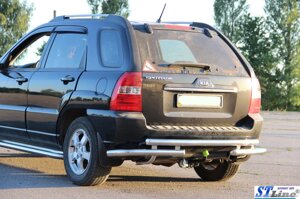 Задня дуга AK007 (нерж.) Kia Sportage 2004-2010р. в Запорізькій області от компании Интернет-магазин тюнинга «Safety auto group»