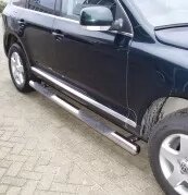 Пороги труби з годинником на Volkswagen Touareg 2004-2010 в Запорізькій області от компании Интернет-магазин тюнинга «Safety auto group»