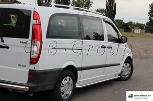 Пороги бічні труби з листом Mercedes-Benz Vito (04-21) D42 середня та довга база в Запорізькій області от компании Интернет-магазин тюнинга «Safety auto group»