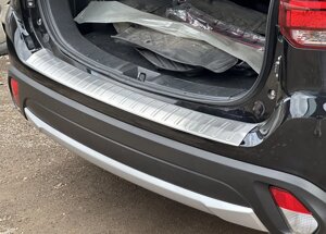 Накладка на задній бампер 2015-2021 рр. Carmos (нерж) для Mitsubishi Outlander рр