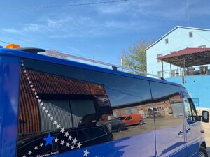 Рейлінги DD (2 шт., алюм) 340 см, Хром для Ford Transit 2014- рр