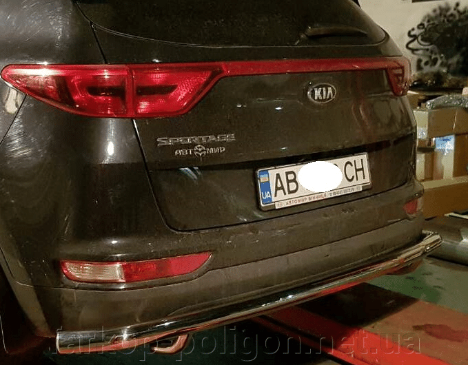 Защита заднего бампера KIA Sportage с 2016-2020 г.