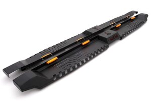 Бокові пороги Dakar V2 з LED (2 шт, метал) для Mercedes X class
