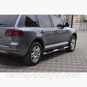 Пороги із труб для Volkswagen Touareg з 2002-2010 р. р.