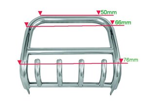 Кенгурятник QT006 (нерж.) Land Rover Freelander II