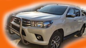 Передній захист QT007 (нерж) Toyota Hilux 2015р. в Запорізькій області от компании Интернет-магазин тюнинга «Safety auto group»