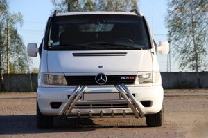 Кенгурятник WT01 (нерж.) Mercedes Vito W638 1996-2003.