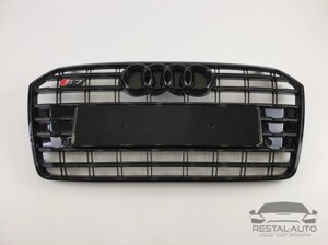 Тюнінг Решітка радіатора Audi A7 2014-2017 рік Чорна (в стилі S-Line)