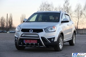 Кенгурятник WT003 (нерж.) Ssang Yong Korando