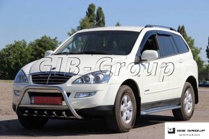 Пороги бічні труби з листом Ssang Yong Korando C (10+) D60