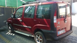 Бічні майданчики X5-тип (2 шт., Алюм.) Fiat Doblo I 2001-2005 рр.