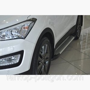 Пороги для Hyundai Santa Fe з 2012 р. в Запорізькій області от компании Интернет-магазин тюнинга «Safety auto group»