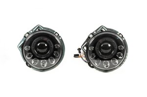 Передні фари Мanor Black LED (2006-2017) для Mercedes G сlass W463 рр