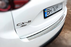 Накладка на задній бампер Carmos (нерж) для Mazda CX-5 2017- рр