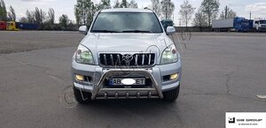 Захист переднього бампера -Кенгурятник Toyota Land Cruiser Prado 120 (2002-2009)