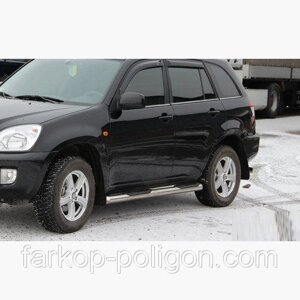 Пороги із труб для Chery Tiggo з 2005-2013 р. р.