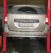 Пряма дуга на нержавіючої сталі Renault Logan MCV. в Запорізькій області от компании Интернет-магазин тюнинга «Safety auto group»