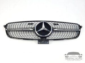 Решітка радіатора Mercedes GLE-Class W166 2015-2018 рік (Diamond Black)