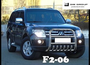 Захист переднього бампера - Кенгурятник Mitsubishi Pajero Wagon 4 (06+)