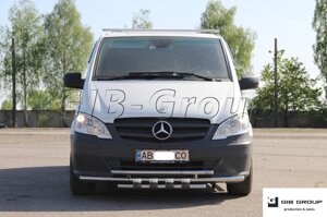 Захист переднього бампера 4 чашки Mercedes Benz Vito 639 з 2010-2016 рр. модель F3-18.6