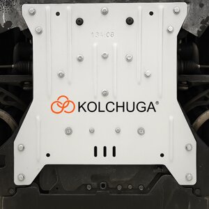 Оцинкований захист двигуна Audi e-tron 55 Quattro з 2019 р. покриття White Cover (ТМ Кольчуга)