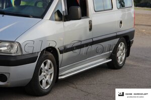Пороги бічні труби з листом Fiat Scudo (95-06) D60 в Запорізькій області от компании Интернет-магазин тюнинга «Safety auto group»