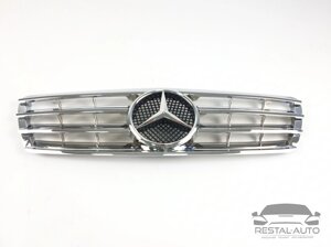 Тюнинг Решетка радиатора Mercedes C-Class W203 2000-2007год (CL Chrome)