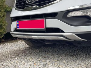 Передня накладка B06 (пластик) для Kia Sportage 2010-2015 рр