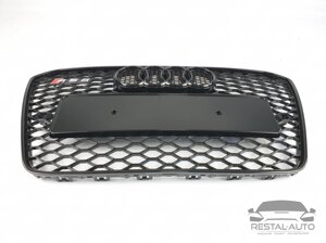 Тюнинг Решетка радиатора Audi A5 2011-2016год Черная (в стиле RS)