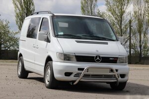 Кенгурятник WT022 (нерж.) Mercedes Vito W638 1996-2003р.