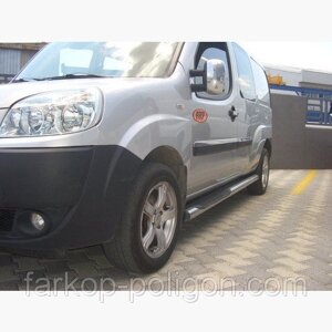 Пороги із труб для Fiat Doblo з 2005р.