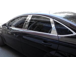 Молдинг дверних стійок (нерж) для Ford Mondeo 2008-2014 рр
