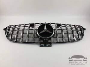 Тюнинг Решетка радиатора Mercedes GLE-Class Coupe C292 2015-2019год (GT Chrome Black)