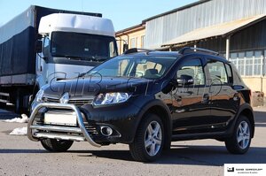 Захист переднього бампера - Кенгурятник Renault Sandero-Stepway 2 (12+) в Запорізькій області от компании Интернет-магазин тюнинга «Safety auto group»