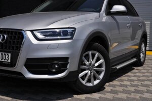 Бічні майданчики X5-тип (2 шт., Алюміній) Audi Q5 2008-2017