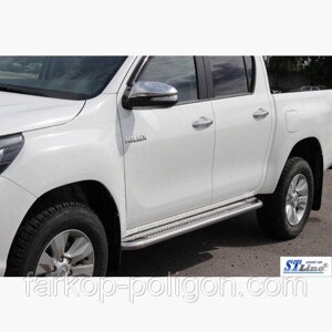 Пороги майданчика для Toyota Hilux з 2015р.