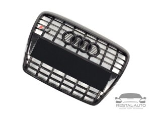 Тюнінг Решітка радіатора Audi A6 2004-2011 рік Чорна (в стилі S-Line)