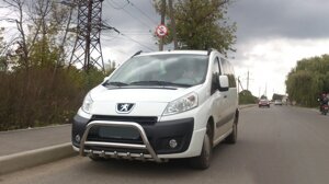 Кенгурятник WT003 (нерж.) Peugeot Expert 2007-2017рр.