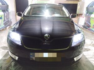 Зимова решітка (верхня) Глянцева для Skoda Rapid 2012-2019 рр в Запорізькій області від компанії Интернет-магазин тюнинга «Safety auto group»